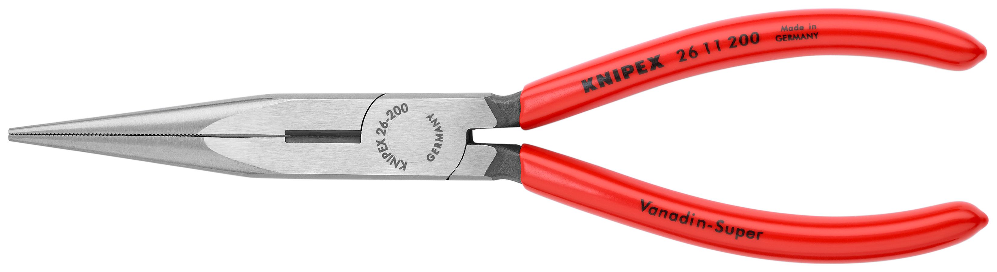 KNIPEX Tools - Long Nose Pliers With Cutter (2611200), 8 - Needle Nose  Pliers 