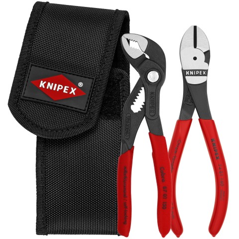 2 Pc Mini Pliers Set XS in Belt Pouch | KNIPEX Tools