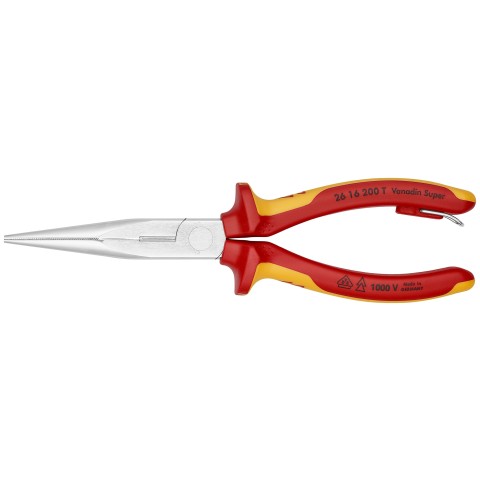 Long Nose Pliers with Cutter-1000V Insulated | KNIPEX Tools