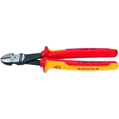 High Leverage Diagonal Cutters-1000V Insulated | KNIPEX Tools