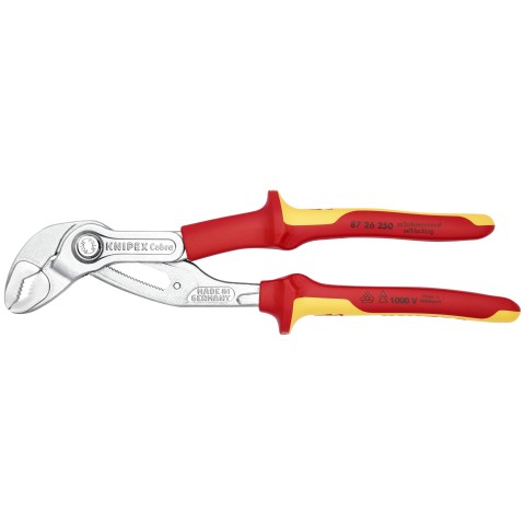 Knipex Cobra High-Tech Water Pump Pliers with Non-Slip Plastic Grip - (5  Sizes Available) - EngineerSupply