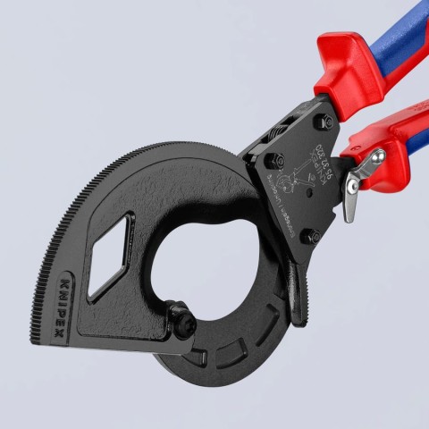 3 Stage Drive Ratcheting Cable Cutter | KNIPEX Tools