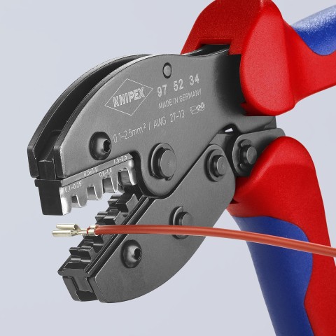 Crimping Pliers For Non-Insulated Open Plug-Type Connectors (Plug