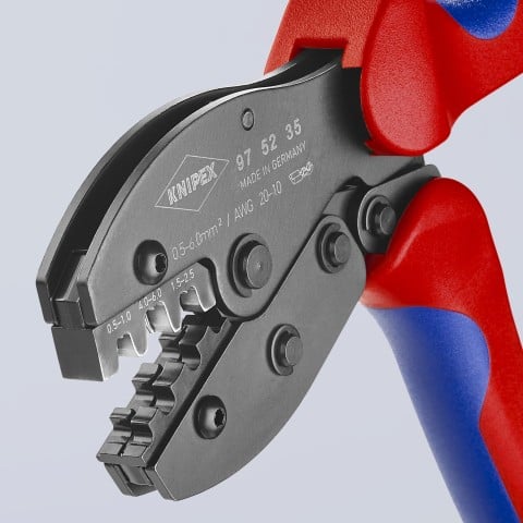 Crimping Pliers For Non-Insulated Open Plug-Type Connectors (Plug