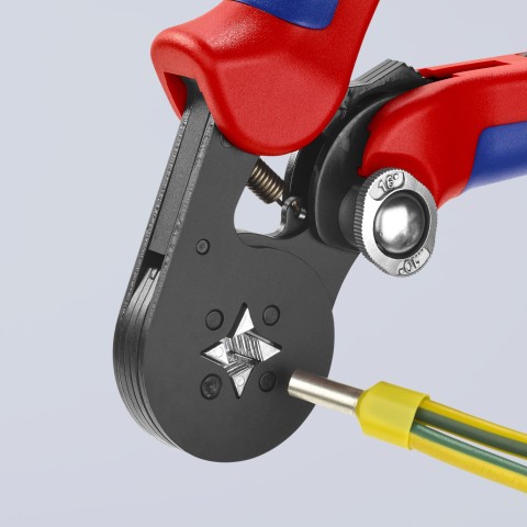 Self-Adjusting Crimping Pliers For Wire Ferrules | KNIPEX Tools