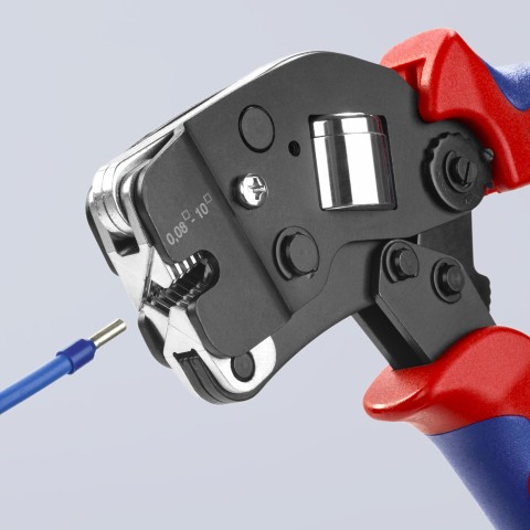 KNIPEX Tools - Crimping プライヤー， Self-Adjusting (975308)-