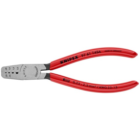 Crimping Pliers for Wire Ferrules-1000V Insulated | KNIPEX Tools