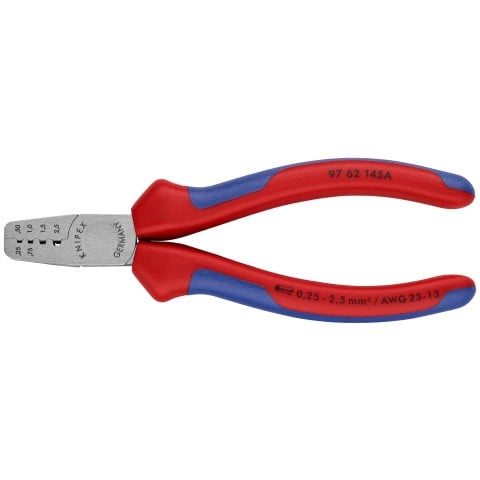 Crimping Pliers for Wire Ferrules-1000V Insulated | KNIPEX Tools