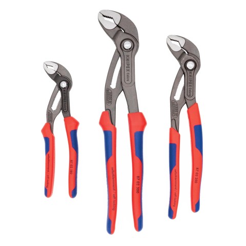00 20 09 V02 Knipex, Cobra Water Pump Pliers Kit with 180, 250 and