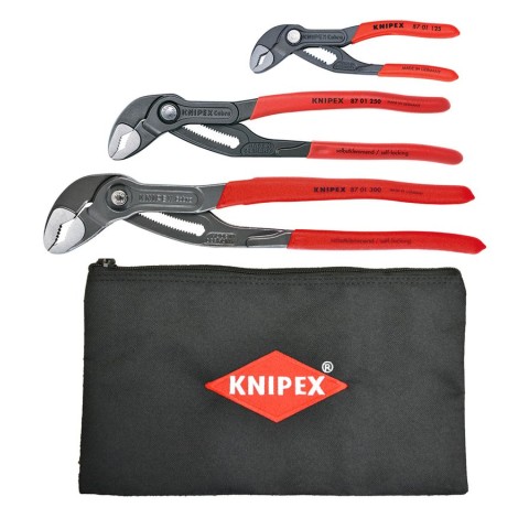 KNIPEX 8701000-X Ultimate Cobra Pliers 7pc. Set with Pouch