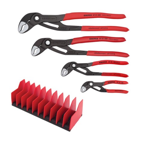 Knipex® 9K0080123US - Orbis™ Cobra™ 3-piece 5 to 12 Dipped Handle Mixed  Pliers Set 
